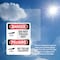 Signmission Hot Surface Sign, 10 in H x 7 in W, Plastic, Do Not Touch Hot Bilingual OS-2PACK-DS-P-710-VS-1177 - alternate 6
